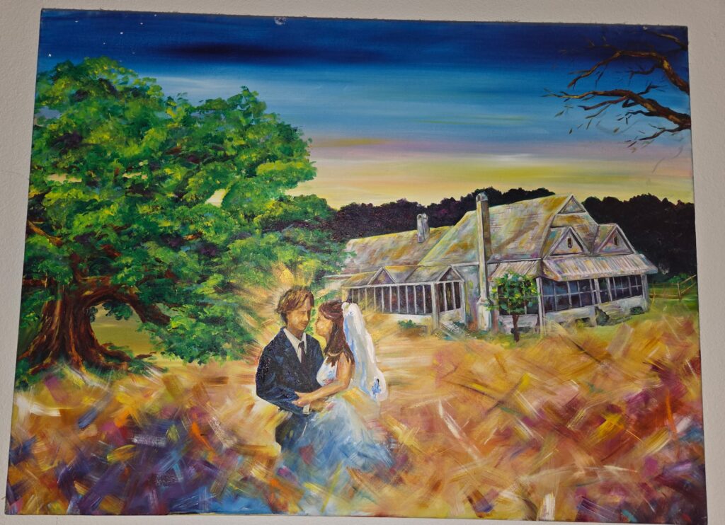 A Frenchy painting displayed by a collector in Covington