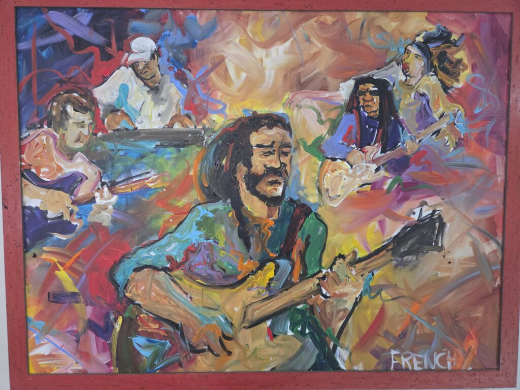 A Frenchy painting displayed by a collector in Barnstable