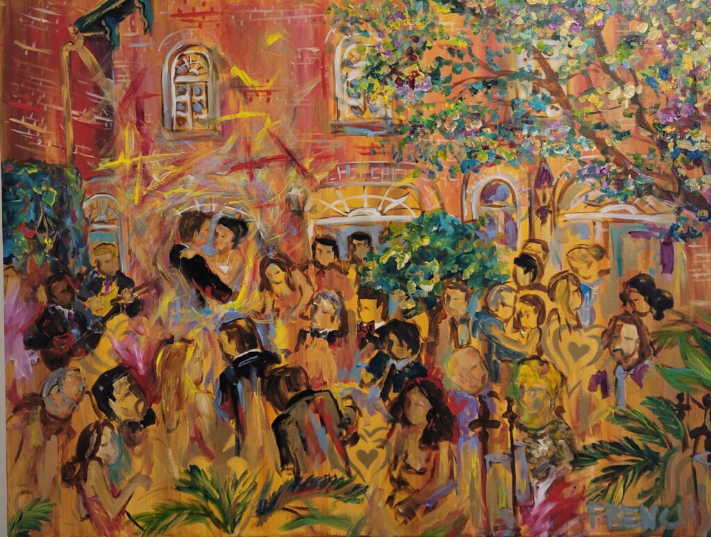 A Frenchy painting displayed by a collector in NEW YORK