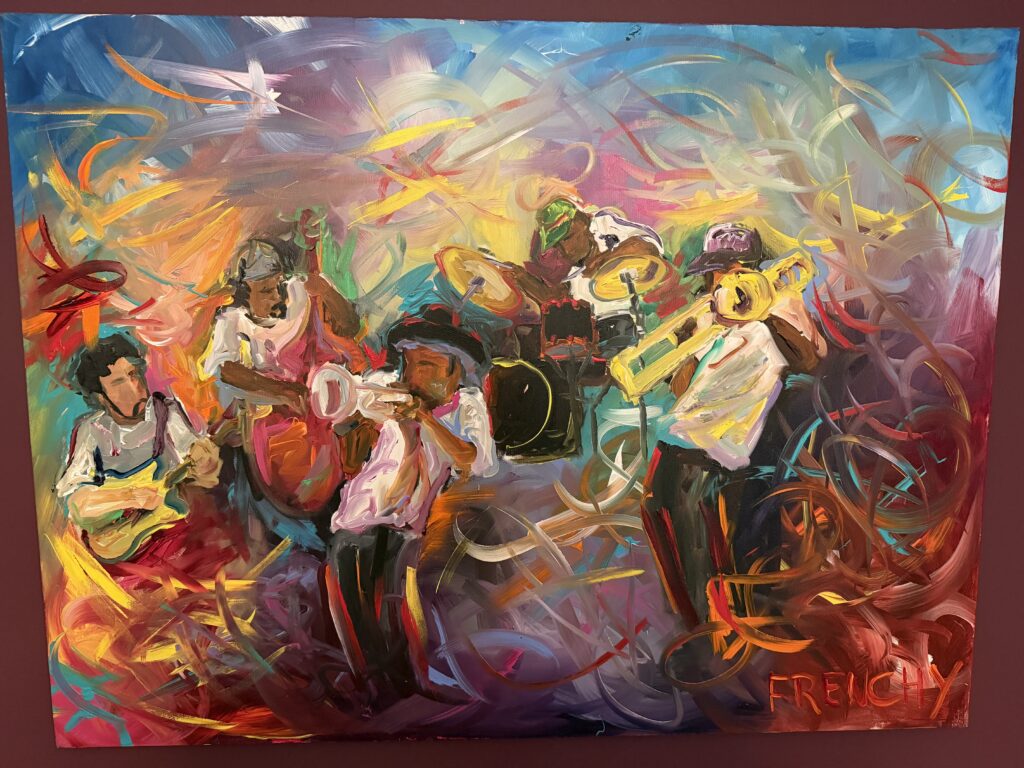 A Frenchy painting displayed by a collector in Pasadena