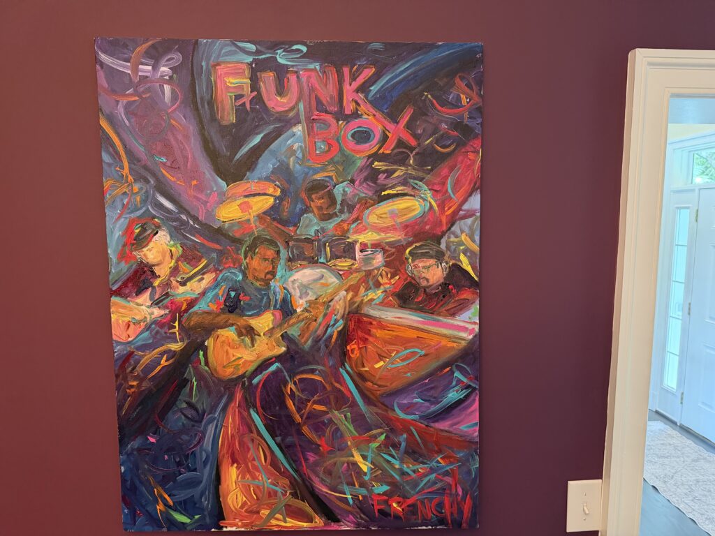 A Frenchy painting displayed by a collector in Pasadena