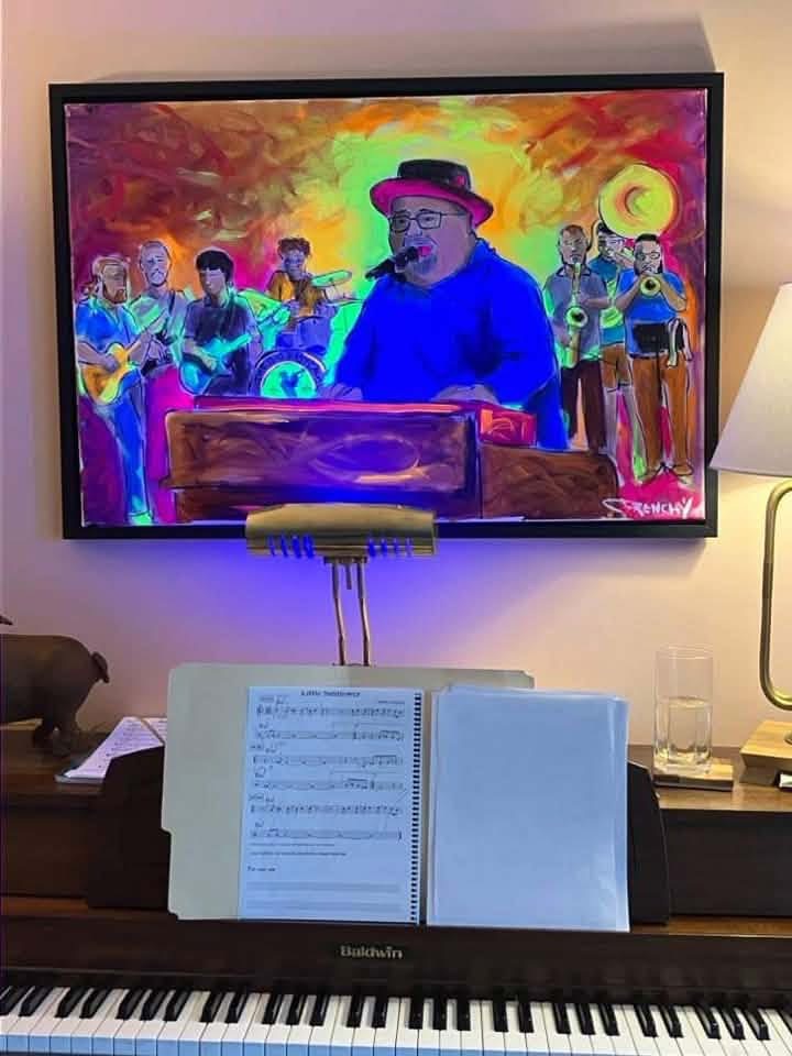 A Frenchy painting displayed by a collector in Fairport