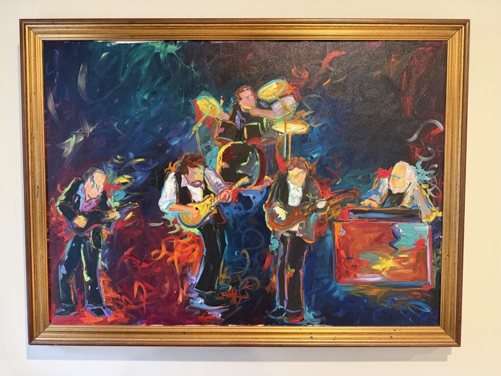 A Frenchy painting displayed by a collector in Fort Lee