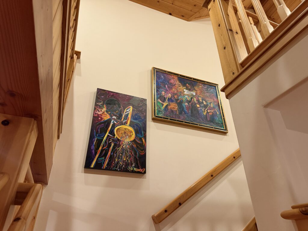 A Frenchy painting displayed by a collector in San Mateo