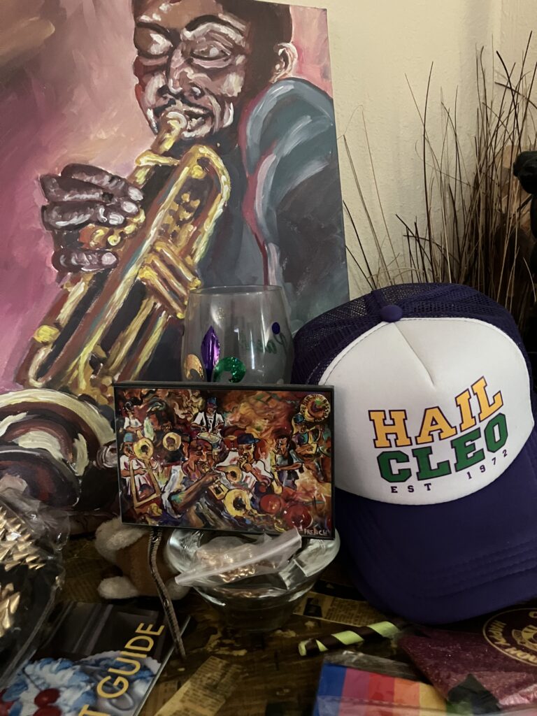 A Frenchy painting displayed by a collector in New Orleans