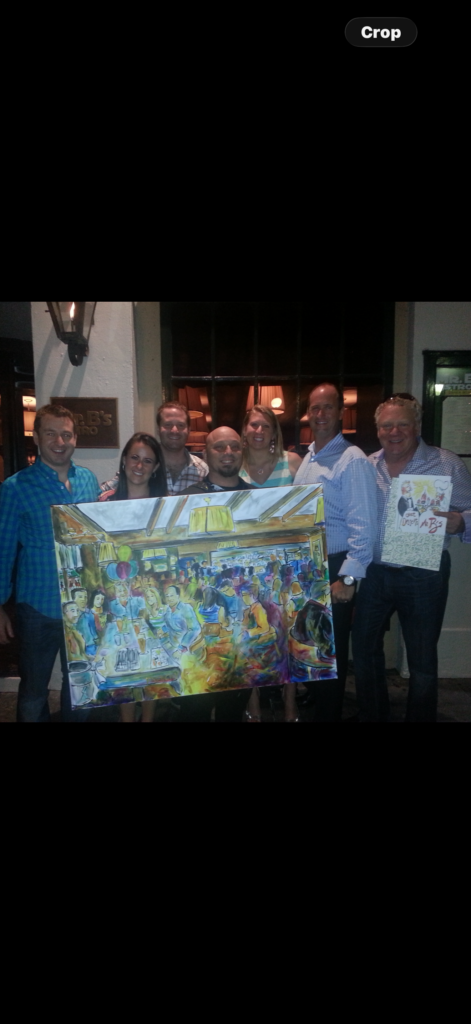 A Frenchy painting displayed by a collector in Sarasota