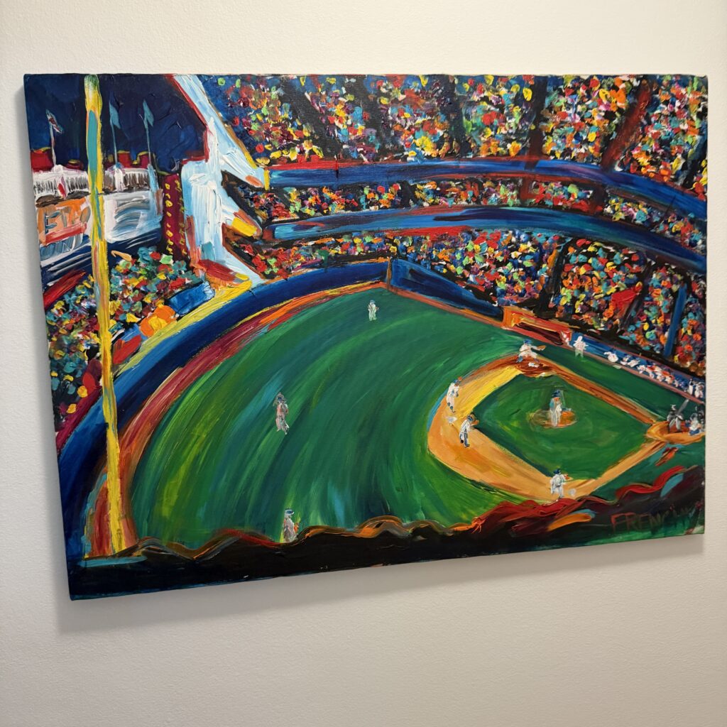 A Frenchy painting displayed by a collector in Los Angeles
