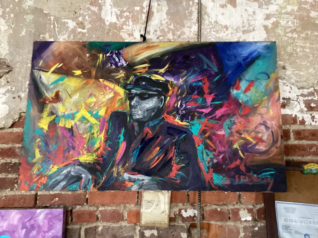A Frenchy painting displayed by a collector in New Orleans