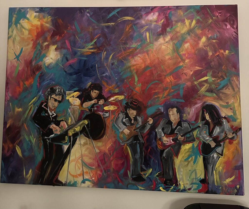 A Frenchy painting displayed by a collector in Petaluma