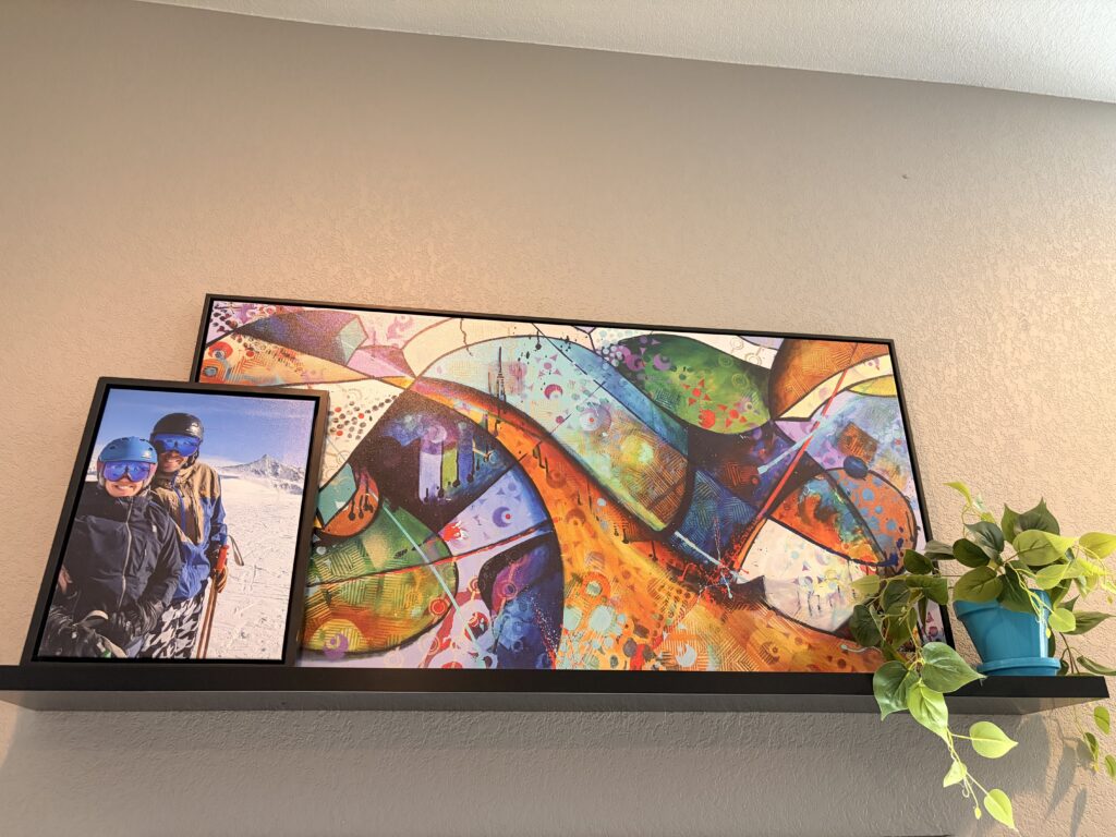 A Frenchy painting displayed by a collector in Wheat Ridge