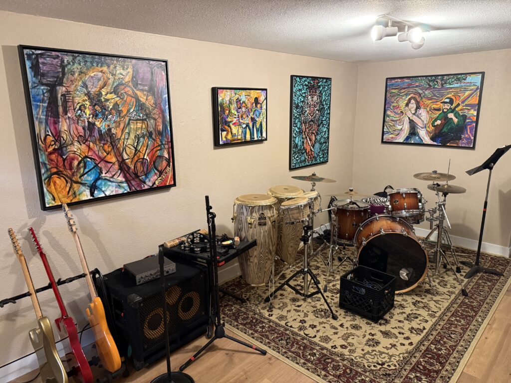A Frenchy painting displayed by a collector in Arvada