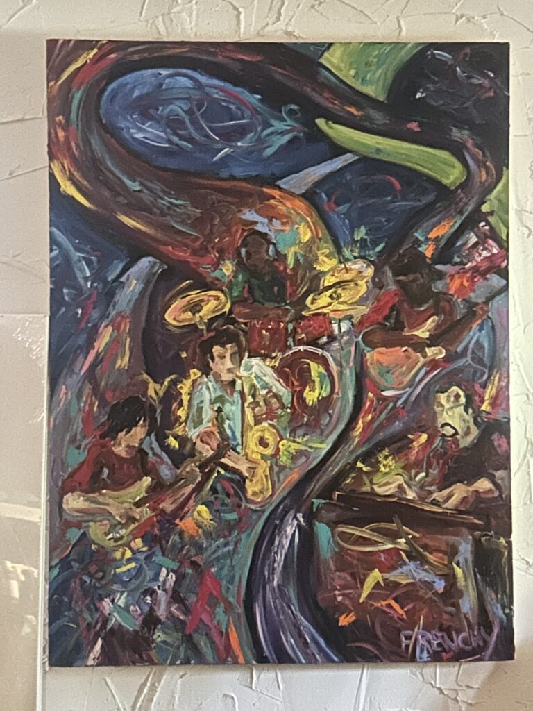 A Frenchy painting displayed by a collector in Ward