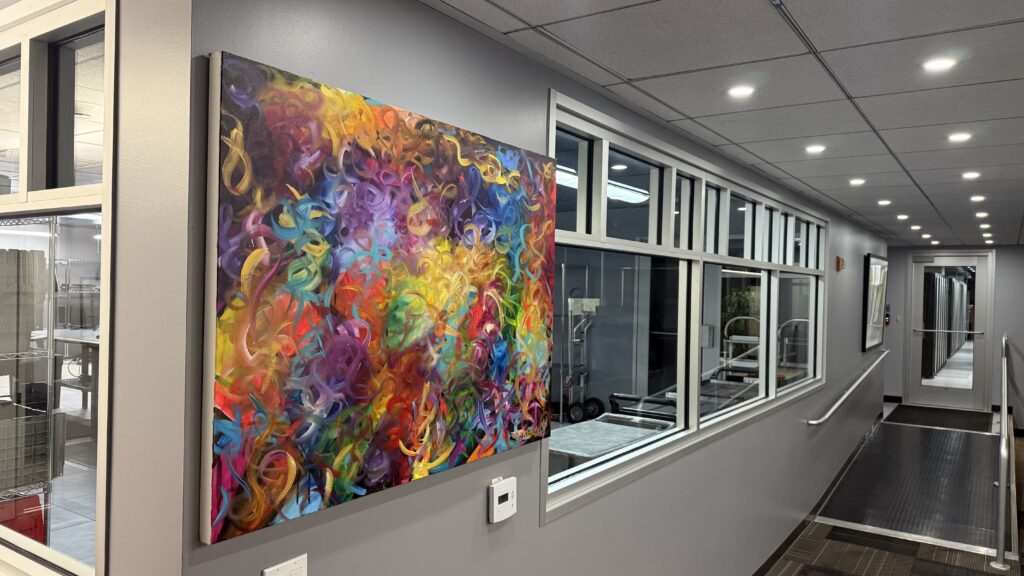A Frenchy painting displayed by a collector in Los Angeles