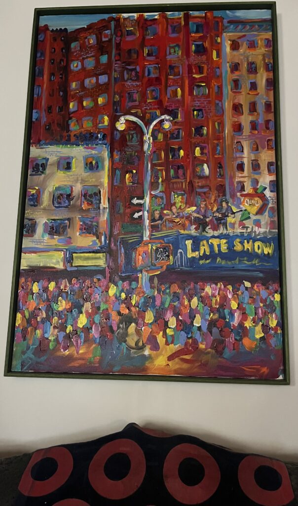 A Frenchy painting displayed by a collector in Raymond