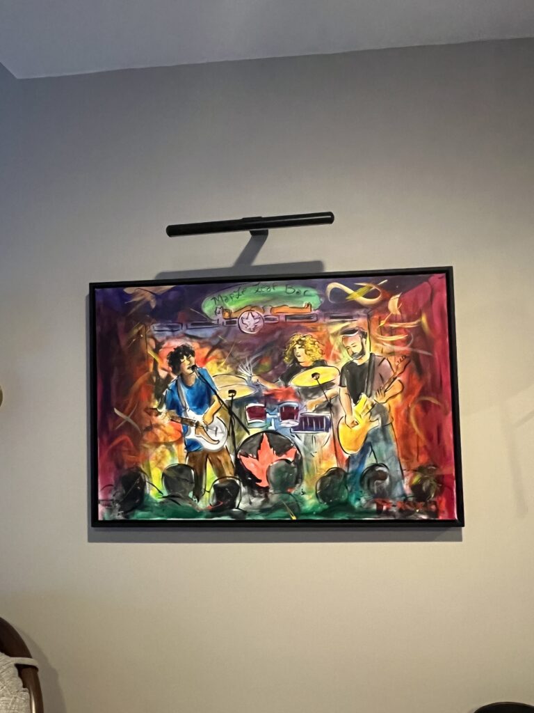 A Frenchy painting displayed by a collector in Merrimack