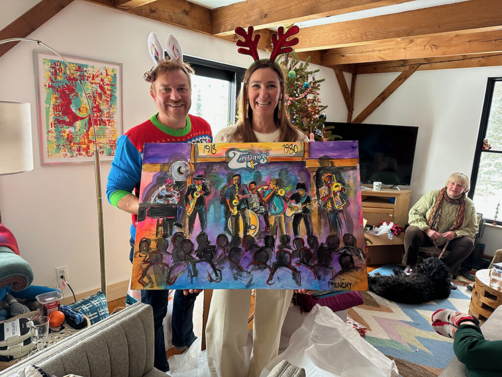 A Frenchy painting displayed by a collector in Stowe