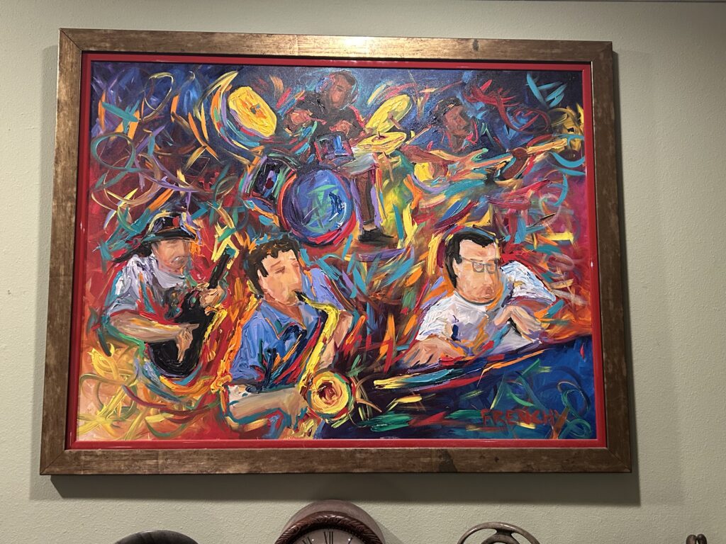 A Frenchy painting displayed by a collector in New Orleans
