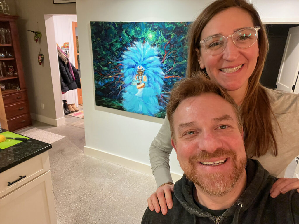 A Frenchy painting displayed by a collector in Stowe