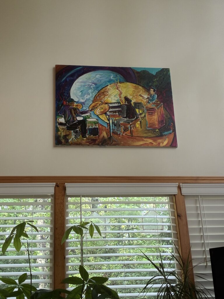 A Frenchy painting displayed by a collector in Brevard
