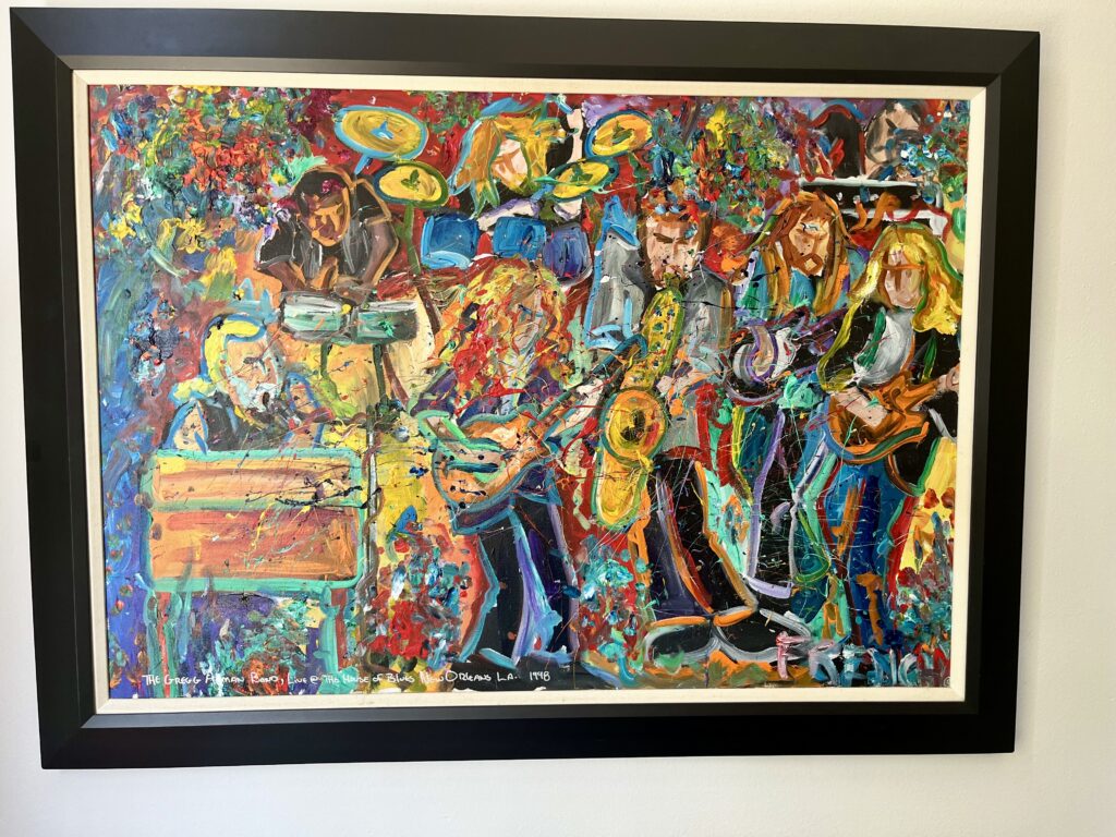 A Frenchy painting displayed by a collector in New Orleans