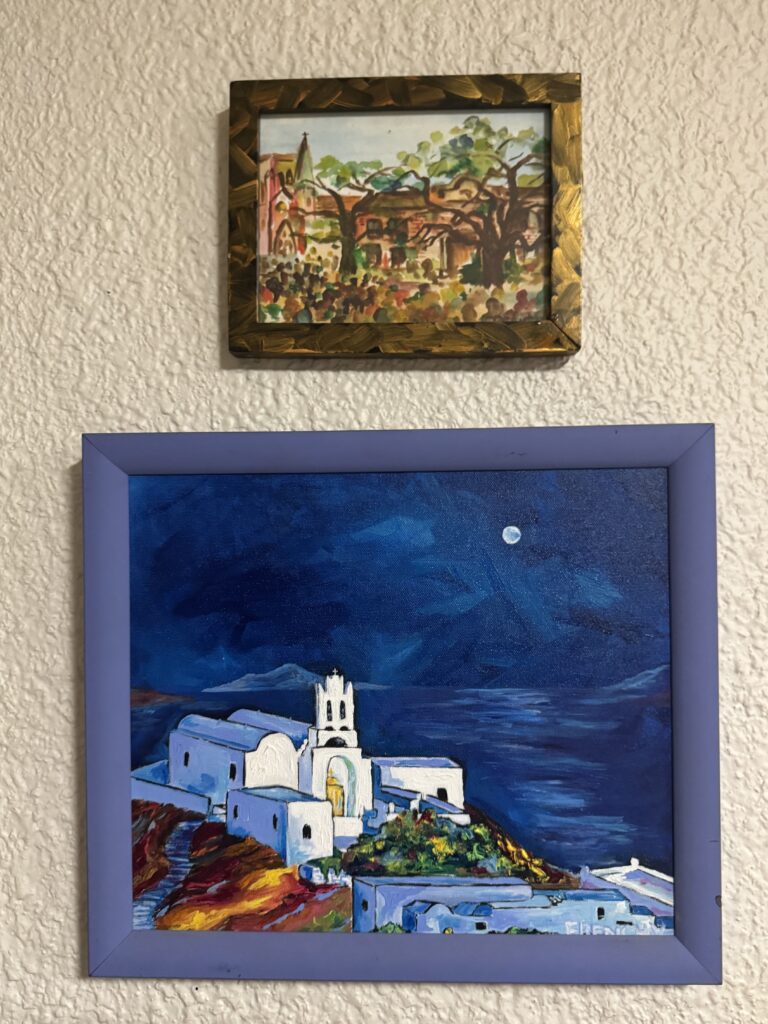 A Frenchy painting displayed by a collector in NEW ORLEANS