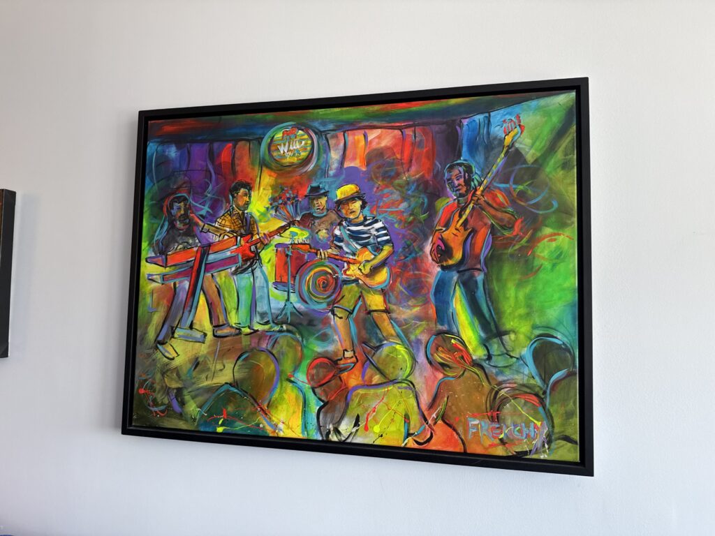 A Frenchy painting displayed by a collector in New York