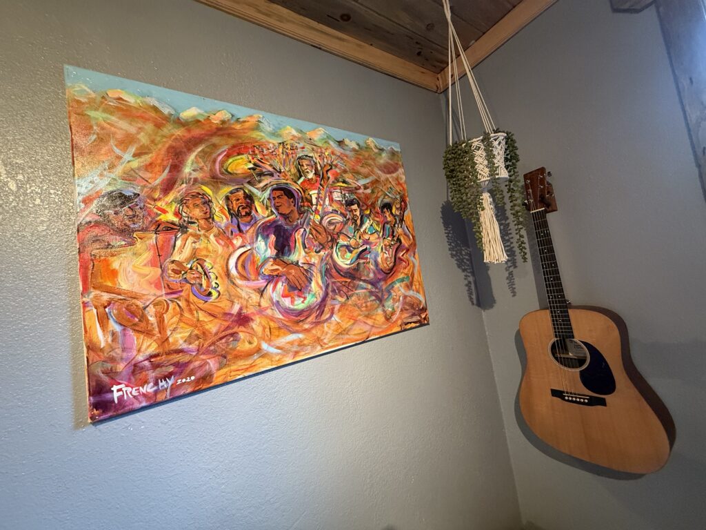 A Frenchy painting displayed by a collector in Denver