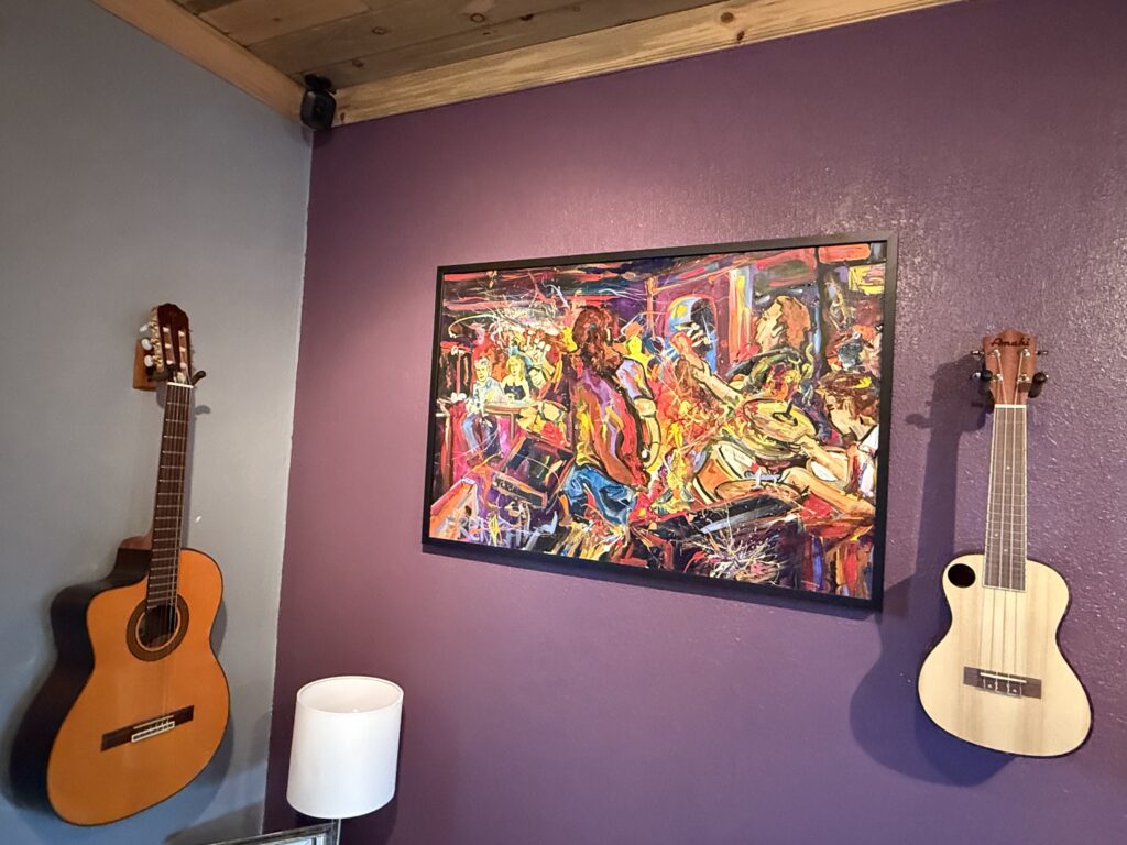A Frenchy painting displayed by a collector in Wheat Ridge