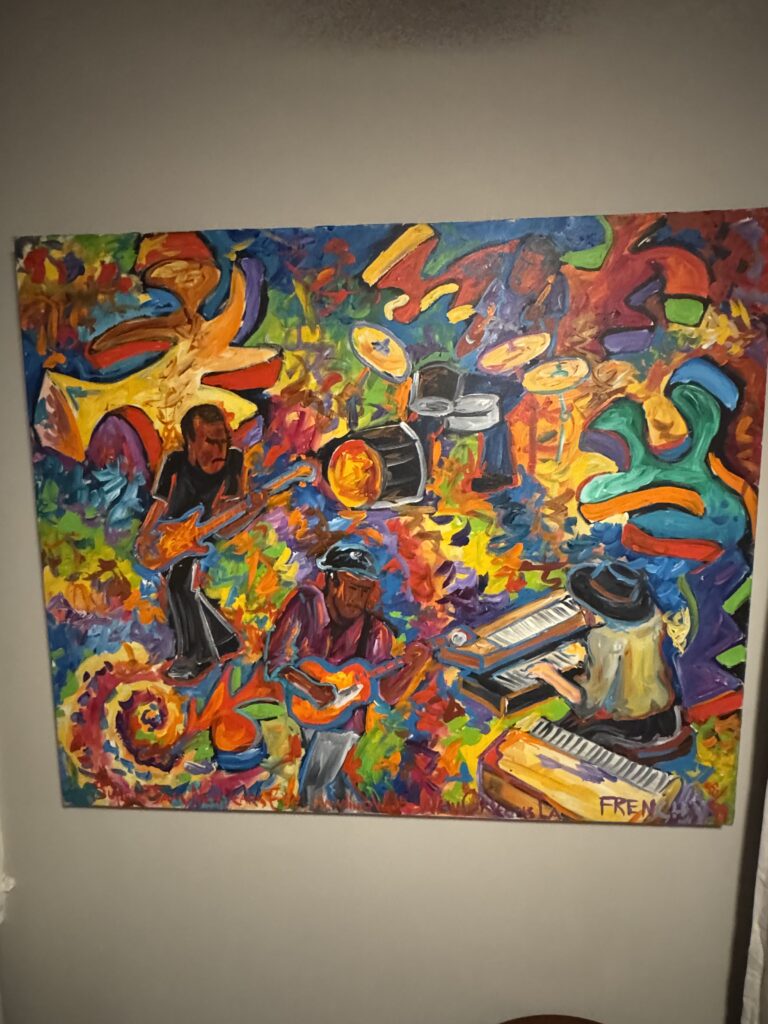A Frenchy painting displayed by a collector in New Orleans