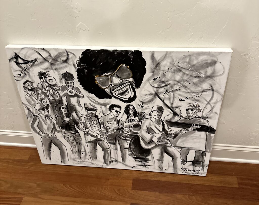 A Frenchy painting displayed by a collector in Mequon