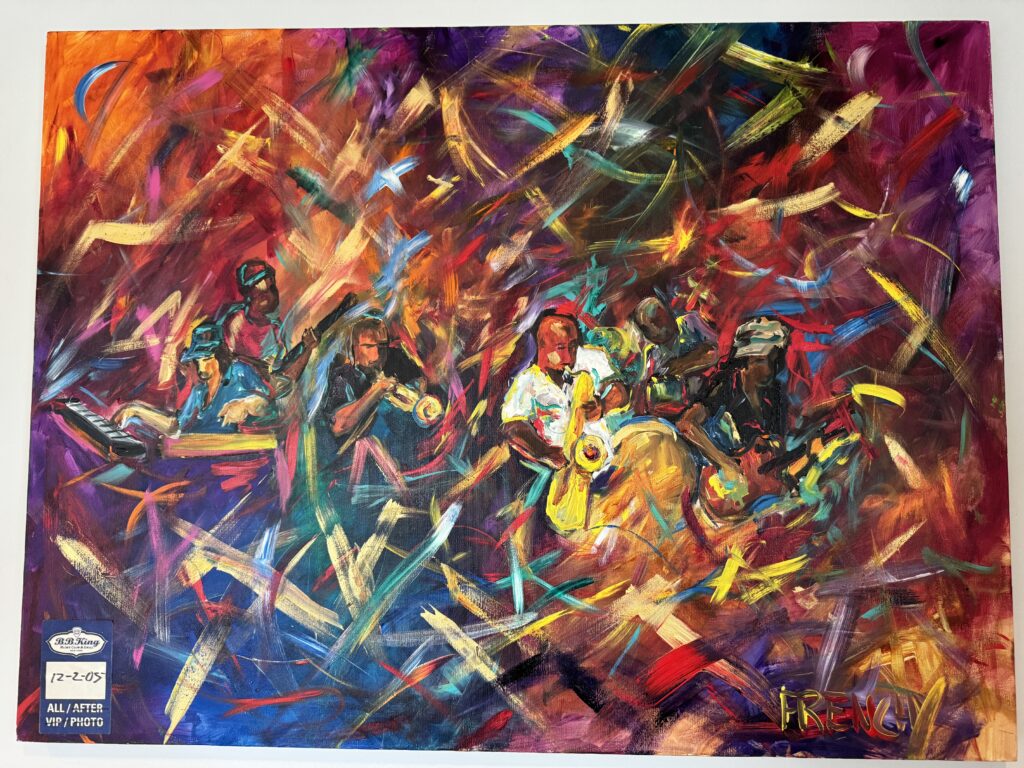 A Frenchy painting displayed by a collector in Greenwich