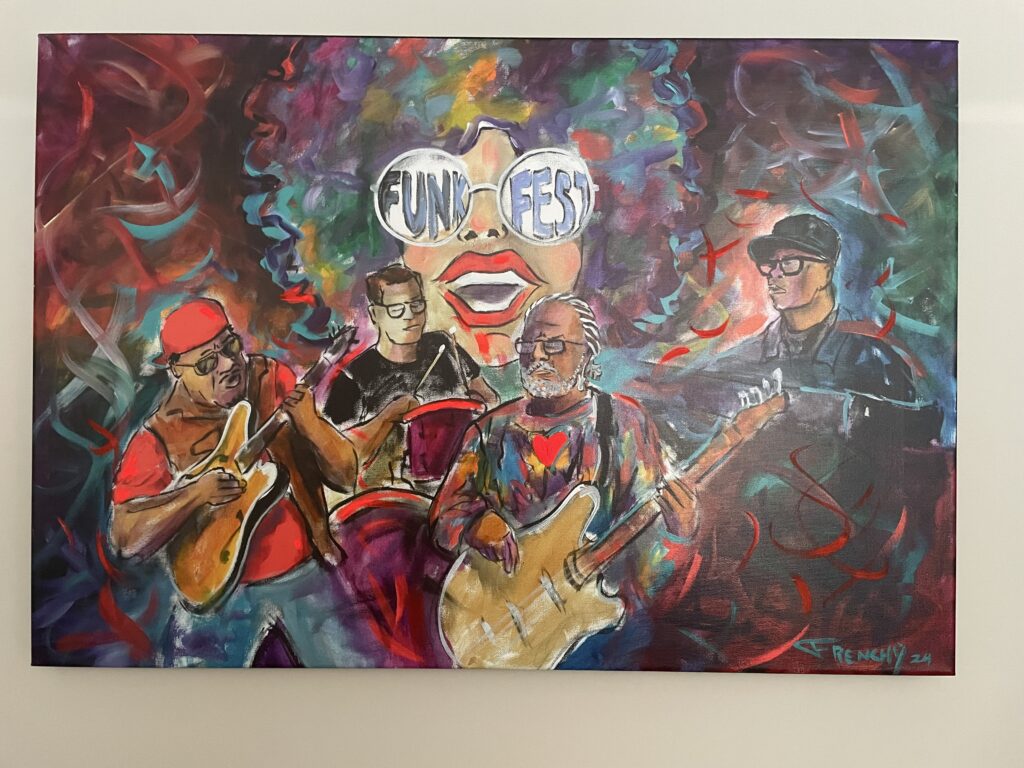 A Frenchy painting displayed by a collector in redondo beach