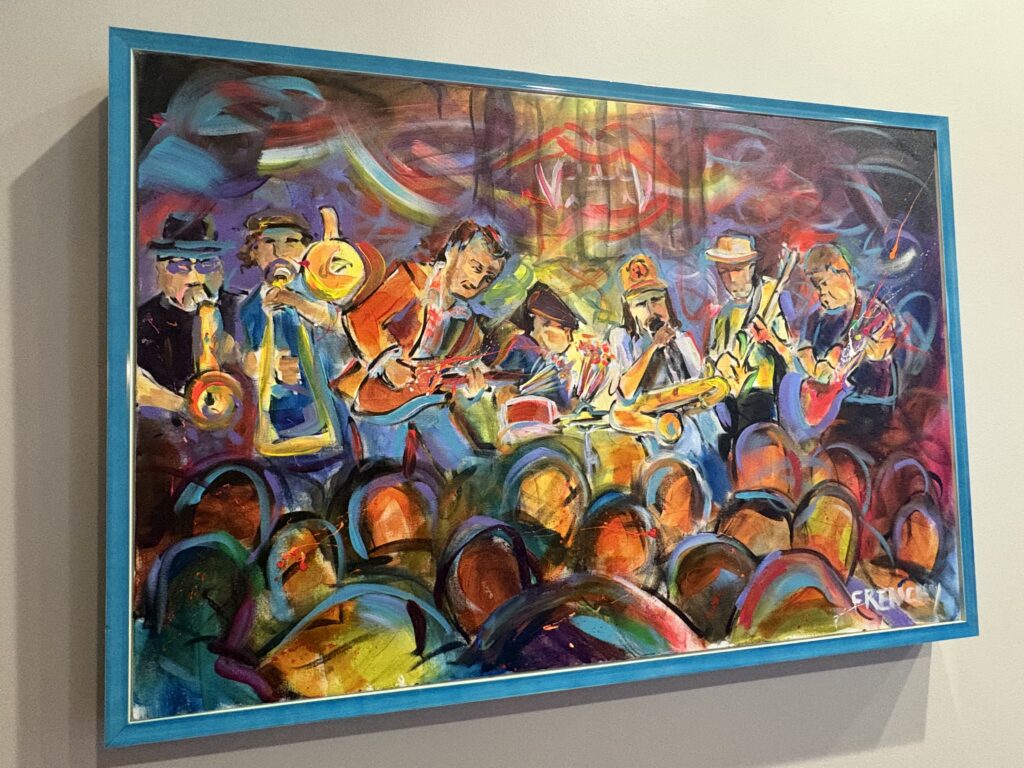 A Frenchy painting displayed by a collector in New Orleans