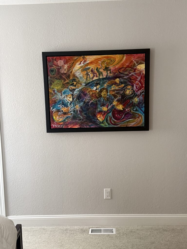 A Frenchy painting displayed by a collector in Columbine Valley