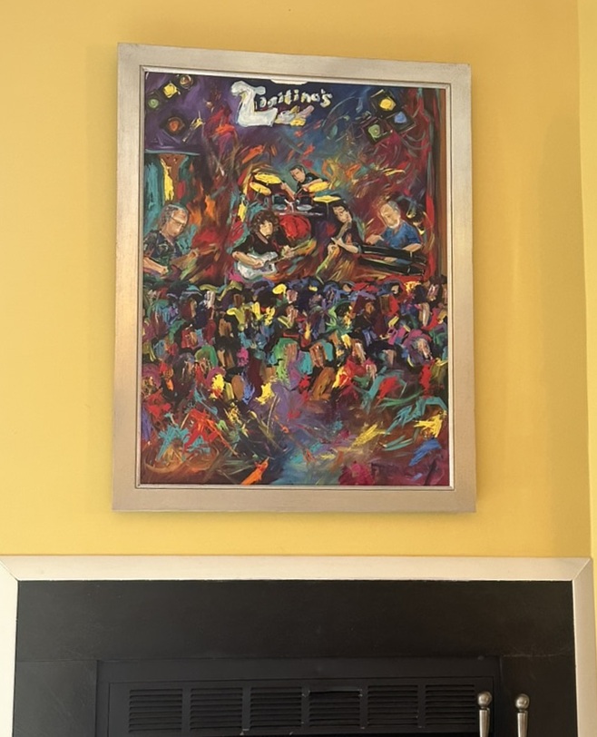 A Frenchy painting displayed by a collector in bethesda