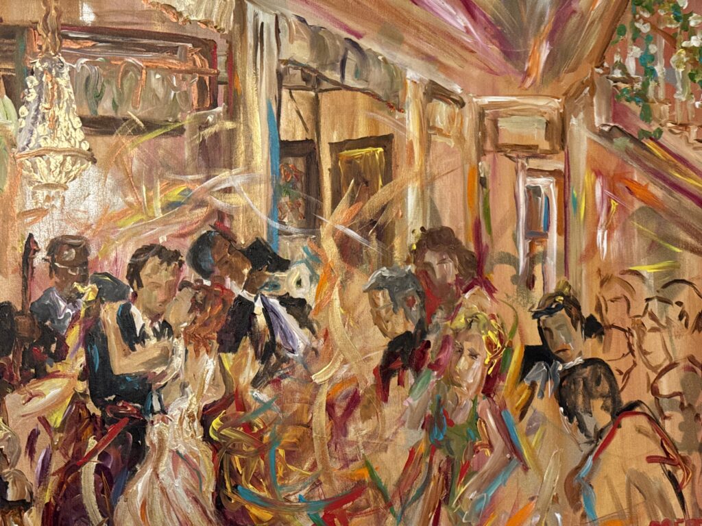 A Frenchy painting displayed by a collector in New Orleans