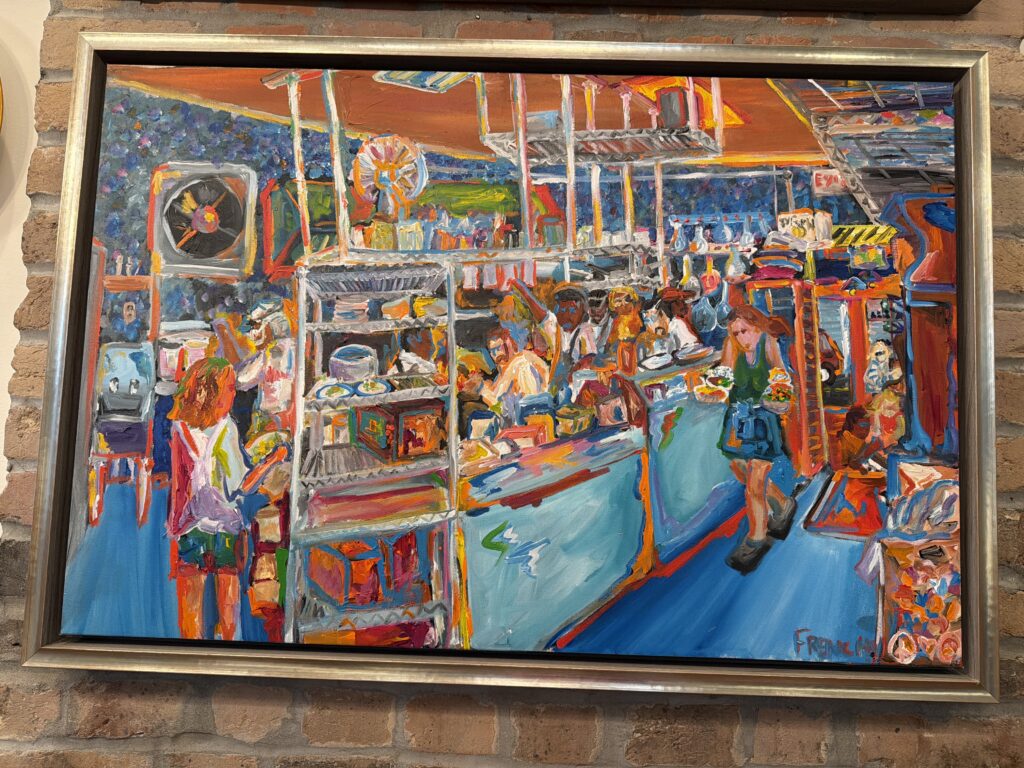 A Frenchy painting displayed by a collector in New Orleans