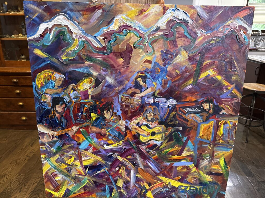 A Frenchy painting displayed by a collector in Denver