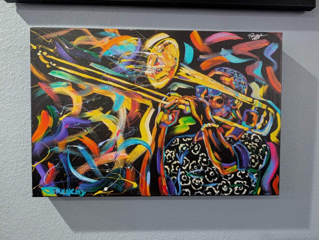 A Frenchy painting displayed by a collector in Orlando