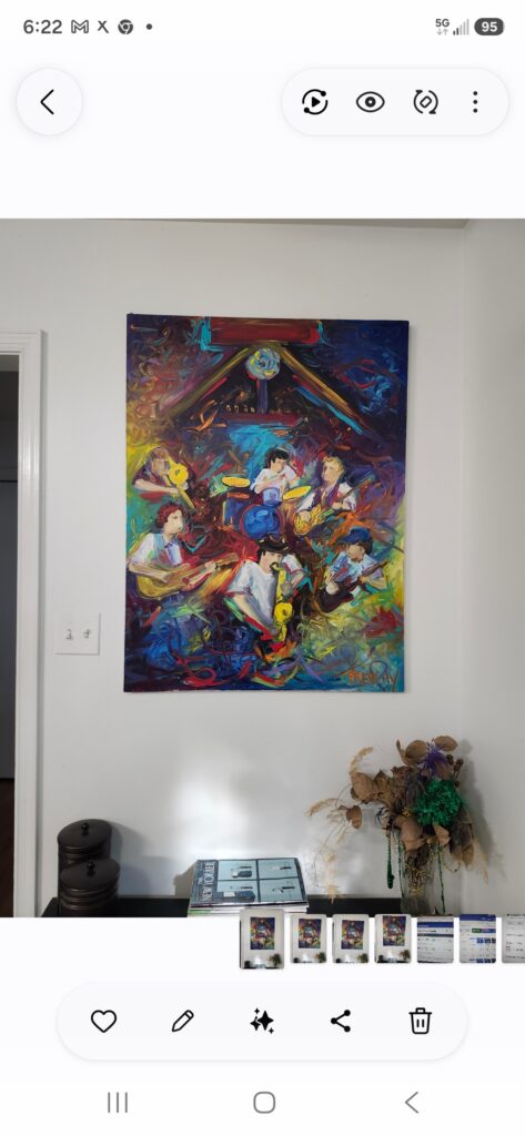 A Frenchy painting displayed by a collector in Shepherdstown