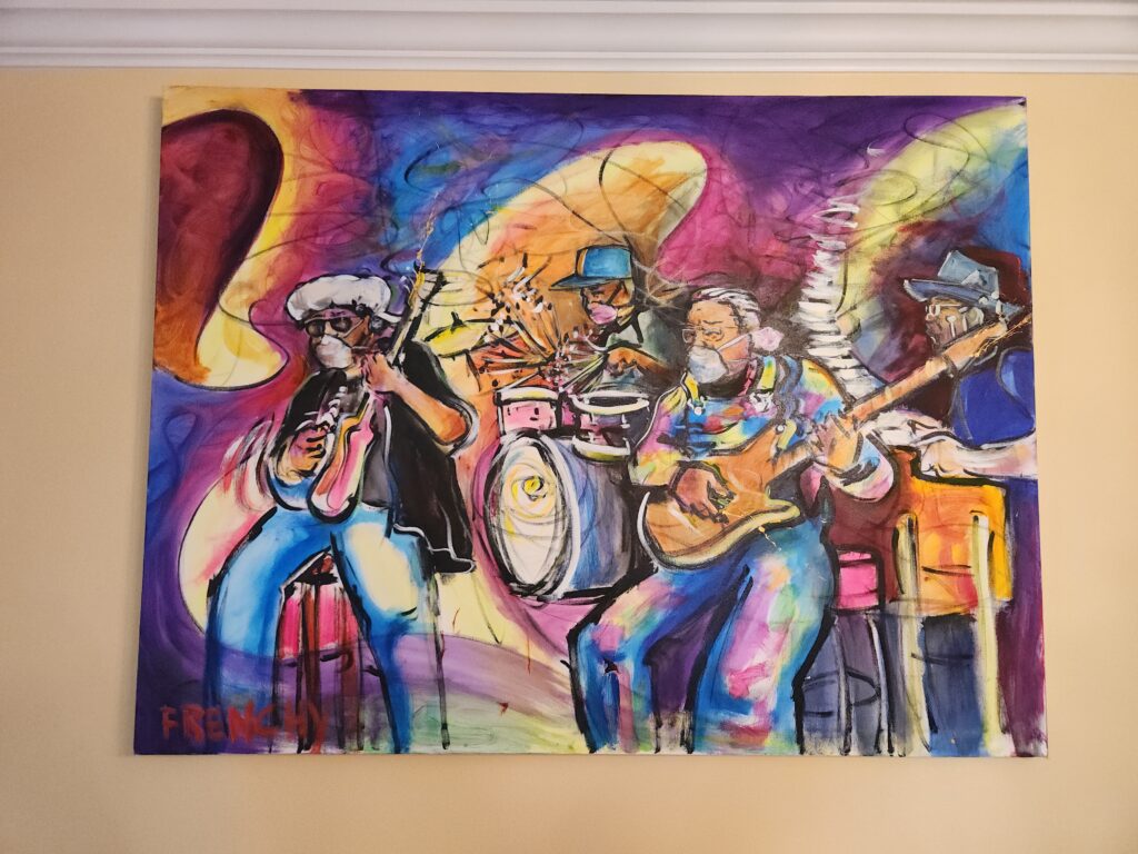 A Frenchy painting displayed by a collector in Gulfport
