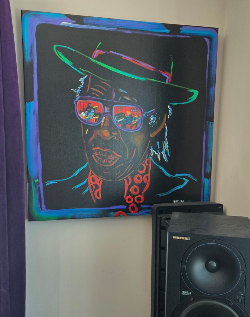 A Frenchy painting displayed by a collector in New Orleans