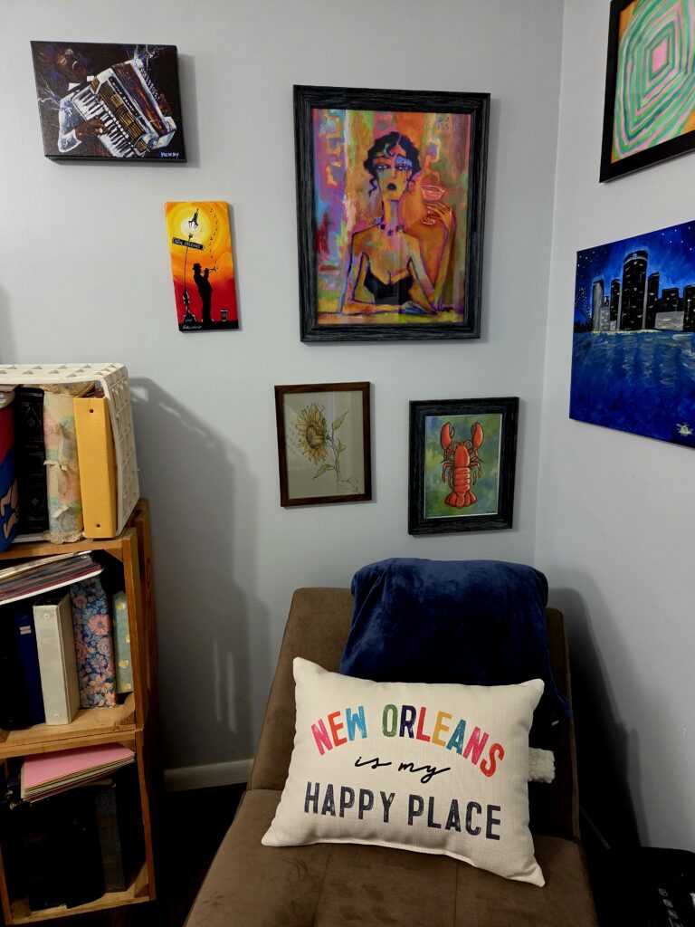 A Frenchy painting displayed by a collector in Grosse Pointe Woods
