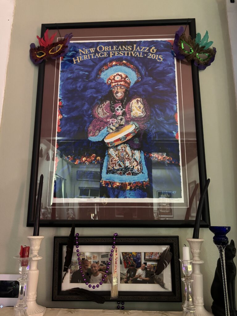 A Frenchy painting displayed by a collector in New Orleans