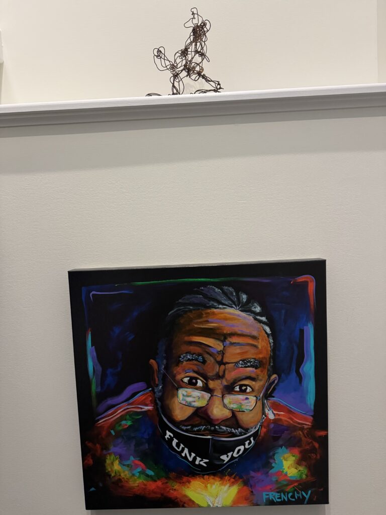 A Frenchy painting displayed by a collector in New Gloucester