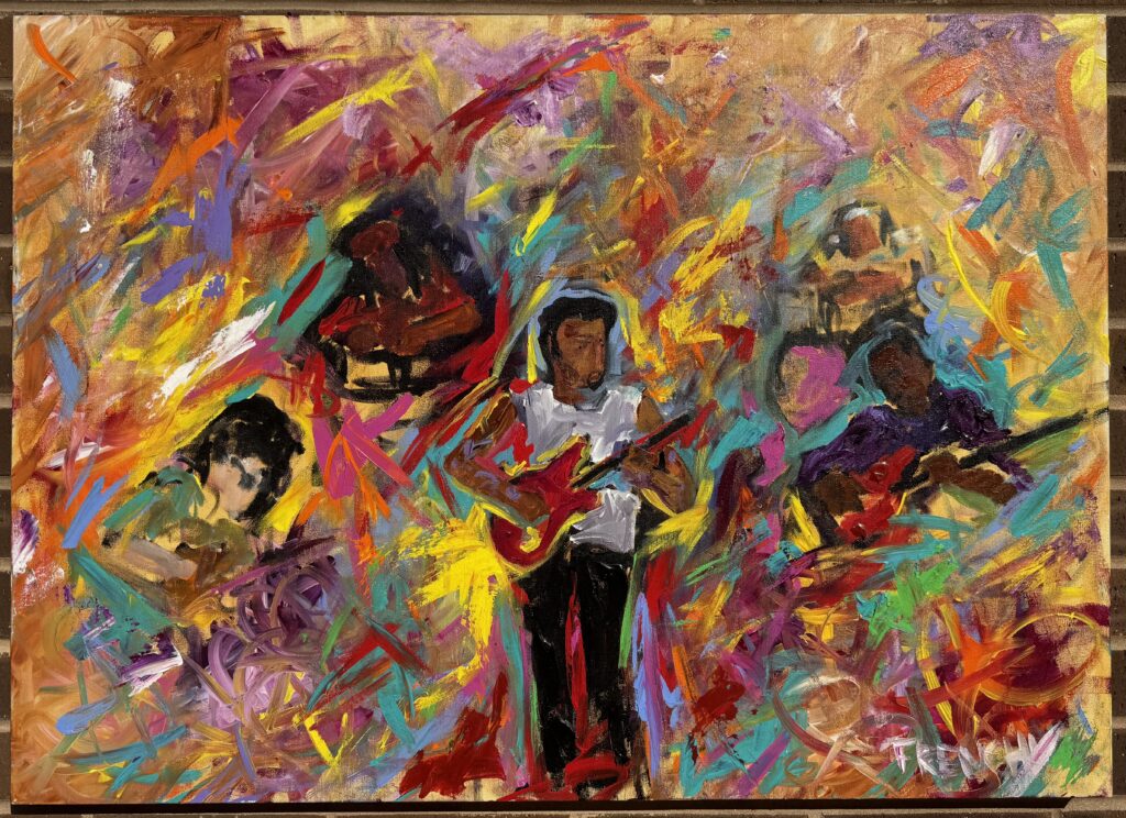 A Frenchy painting displayed by a collector in Philadelphia