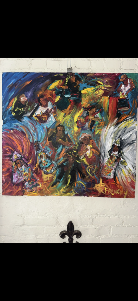 A Frenchy painting displayed by a collector in Petaluma