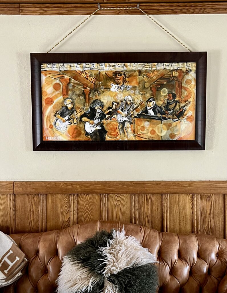 A Frenchy painting displayed by a collector in Mountain Lakes