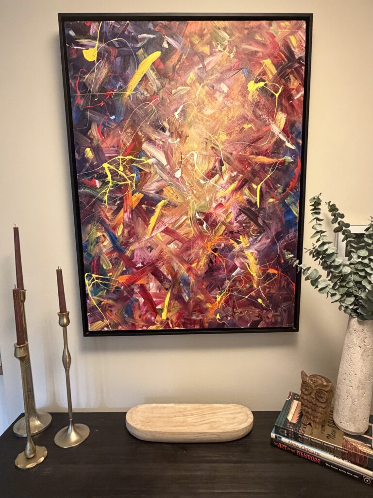 A Frenchy painting displayed by a collector in Manhasset