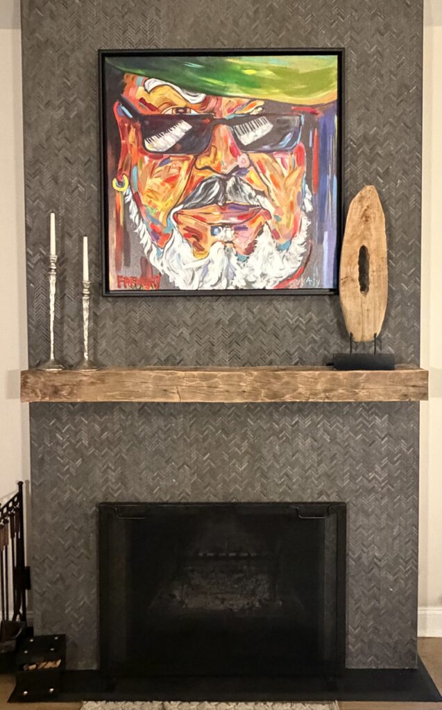 A Frenchy painting displayed by a collector in Manhasset